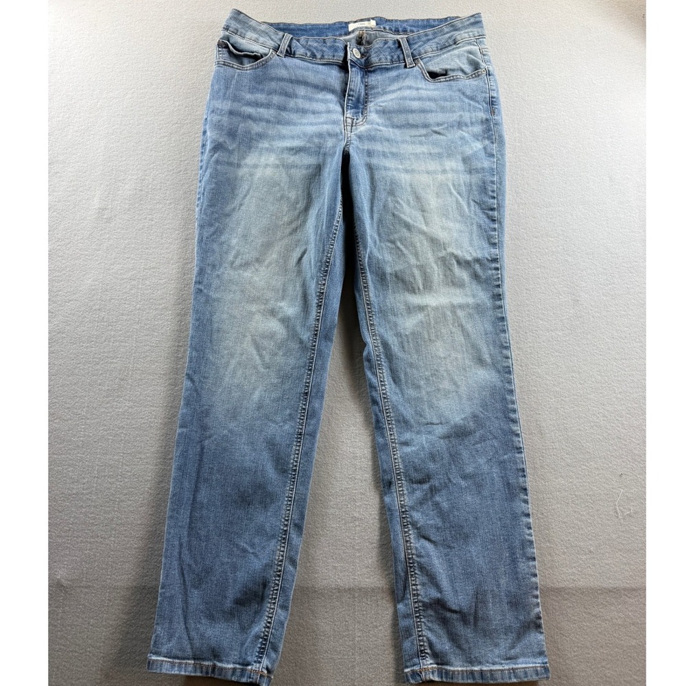 Maurice's M Jeans Classic Women 18W Blue Straight Leg Stretch Denim 38x32